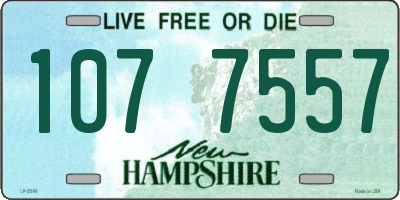 NH license plate 1077557