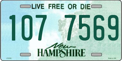 NH license plate 1077569
