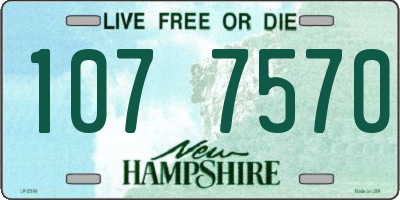 NH license plate 1077570