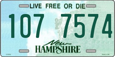 NH license plate 1077574