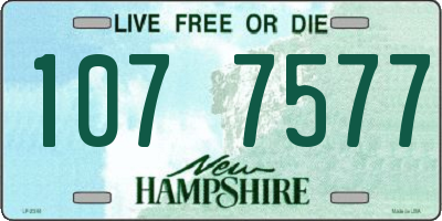 NH license plate 1077577