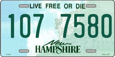 NH license plate 1077580