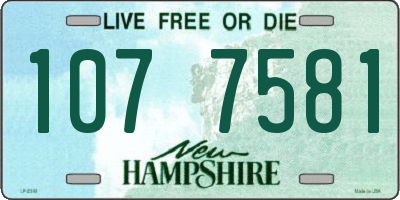 NH license plate 1077581