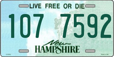 NH license plate 1077592