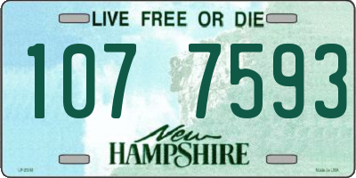 NH license plate 1077593