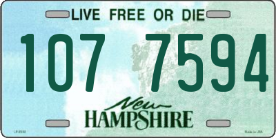 NH license plate 1077594