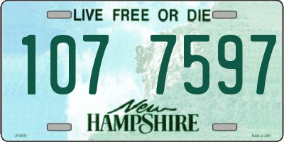 NH license plate 1077597