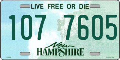 NH license plate 1077605