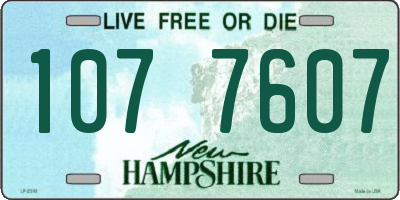 NH license plate 1077607