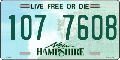 NH license plate 1077608
