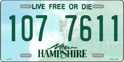 NH license plate 1077611