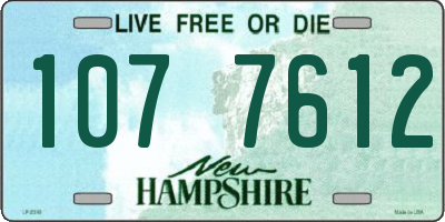 NH license plate 1077612
