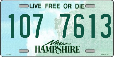 NH license plate 1077613