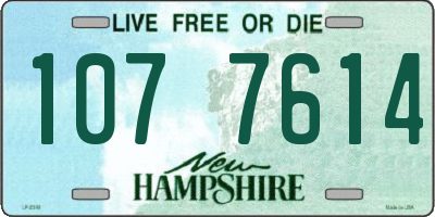 NH license plate 1077614