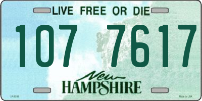 NH license plate 1077617