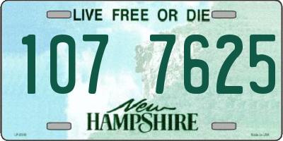 NH license plate 1077625