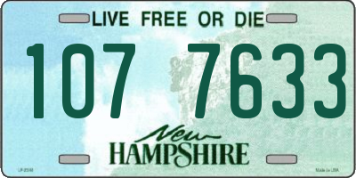 NH license plate 1077633