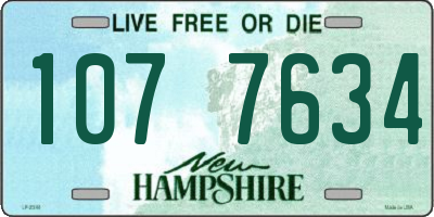 NH license plate 1077634