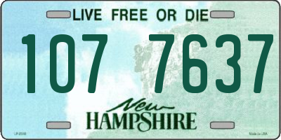 NH license plate 1077637