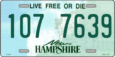 NH license plate 1077639