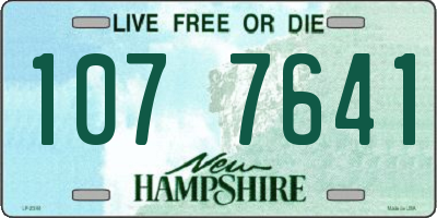 NH license plate 1077641