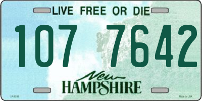 NH license plate 1077642
