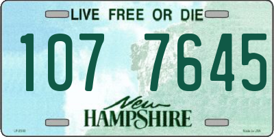 NH license plate 1077645