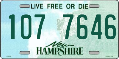 NH license plate 1077646