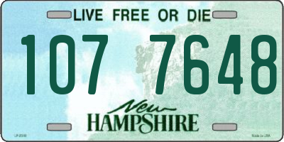 NH license plate 1077648