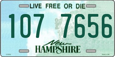 NH license plate 1077656