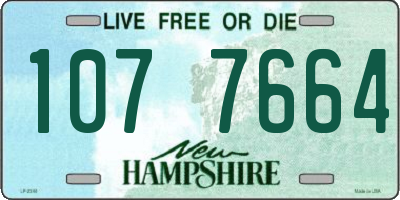 NH license plate 1077664