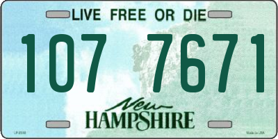 NH license plate 1077671