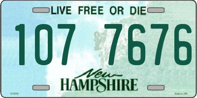 NH license plate 1077676