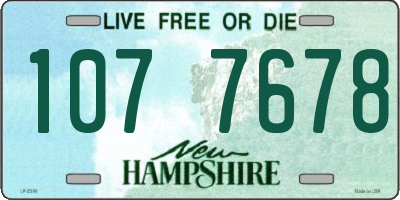 NH license plate 1077678