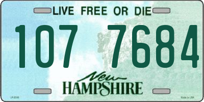 NH license plate 1077684