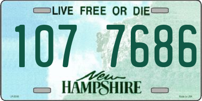 NH license plate 1077686