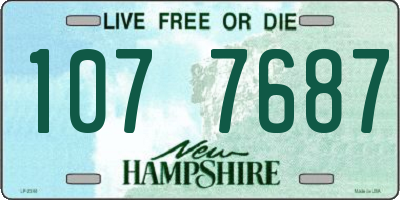 NH license plate 1077687