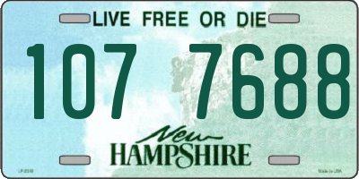 NH license plate 1077688