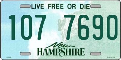 NH license plate 1077690