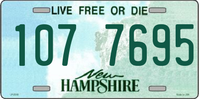 NH license plate 1077695