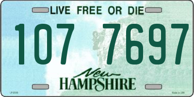 NH license plate 1077697
