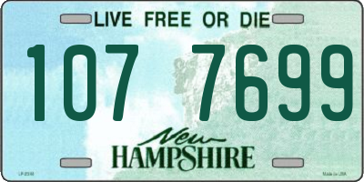 NH license plate 1077699