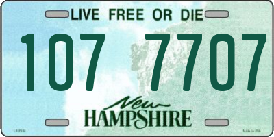 NH license plate 1077707