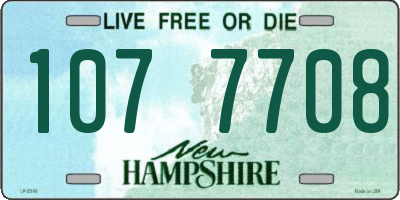 NH license plate 1077708