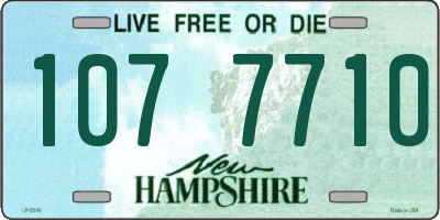 NH license plate 1077710