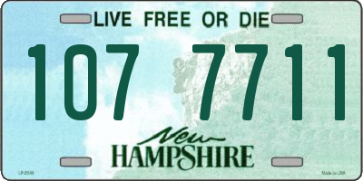 NH license plate 1077711
