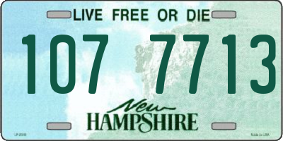 NH license plate 1077713