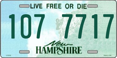 NH license plate 1077717