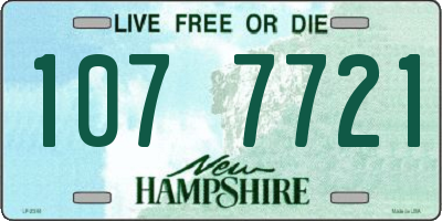 NH license plate 1077721