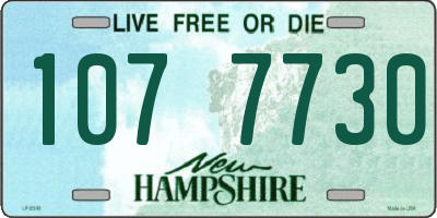 NH license plate 1077730